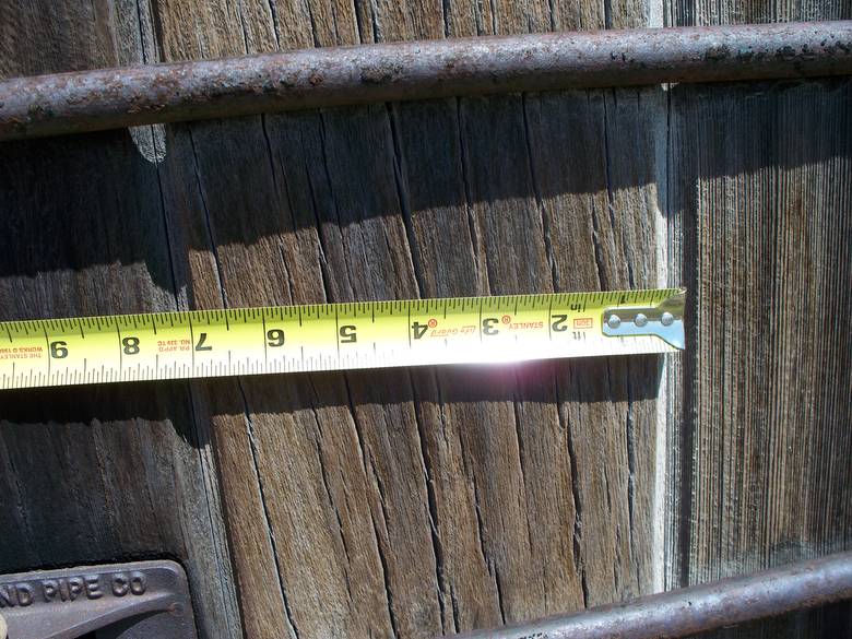 Redwood Water Tank - Width of Staves